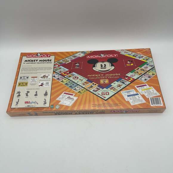 Mickey Mouse 75th Anniversary Collector's Edition Monopoly Board Game Factory Se - Picture 6 of 7